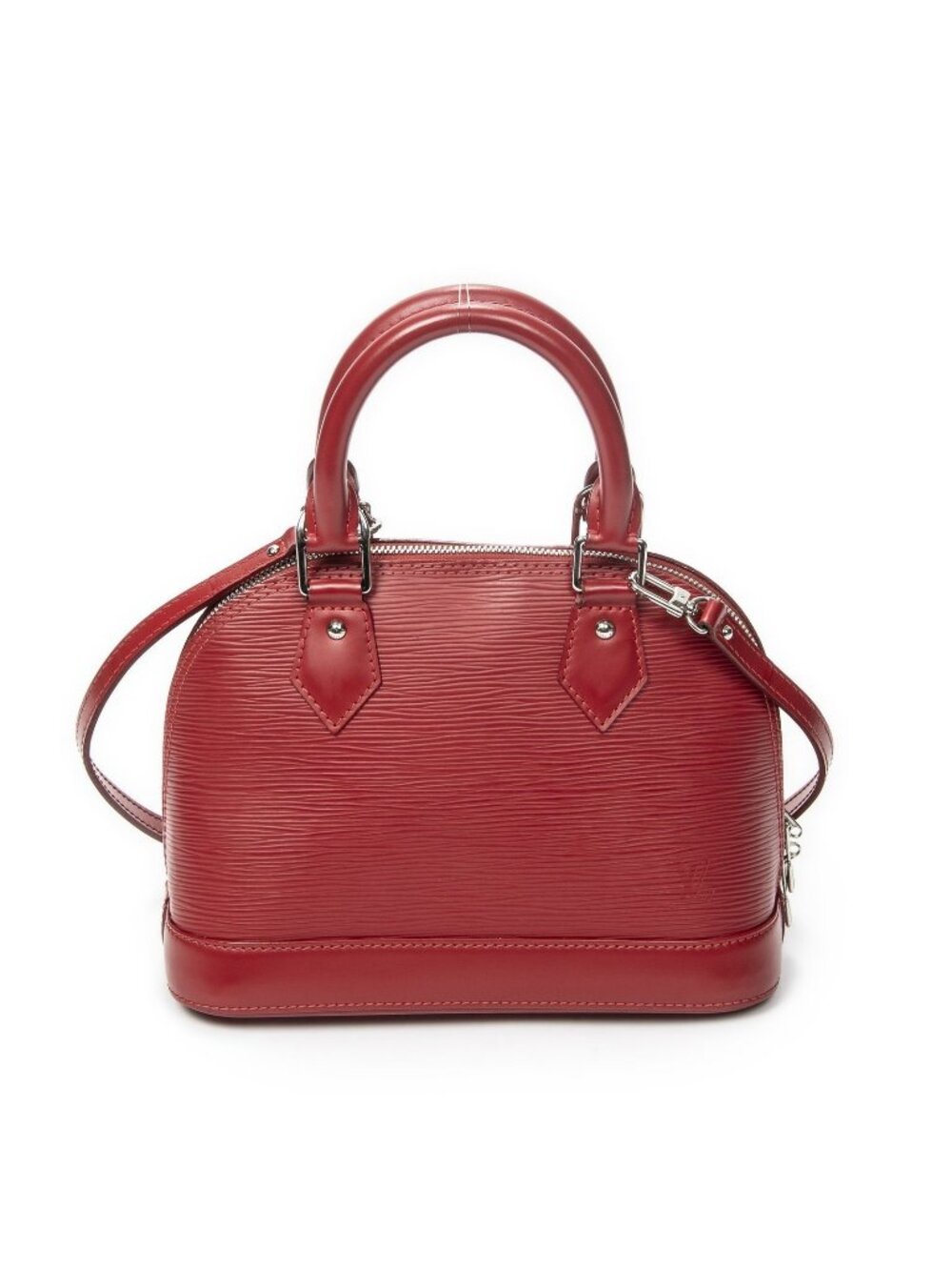 Louis Vuitton Alma Red Epi Handbag